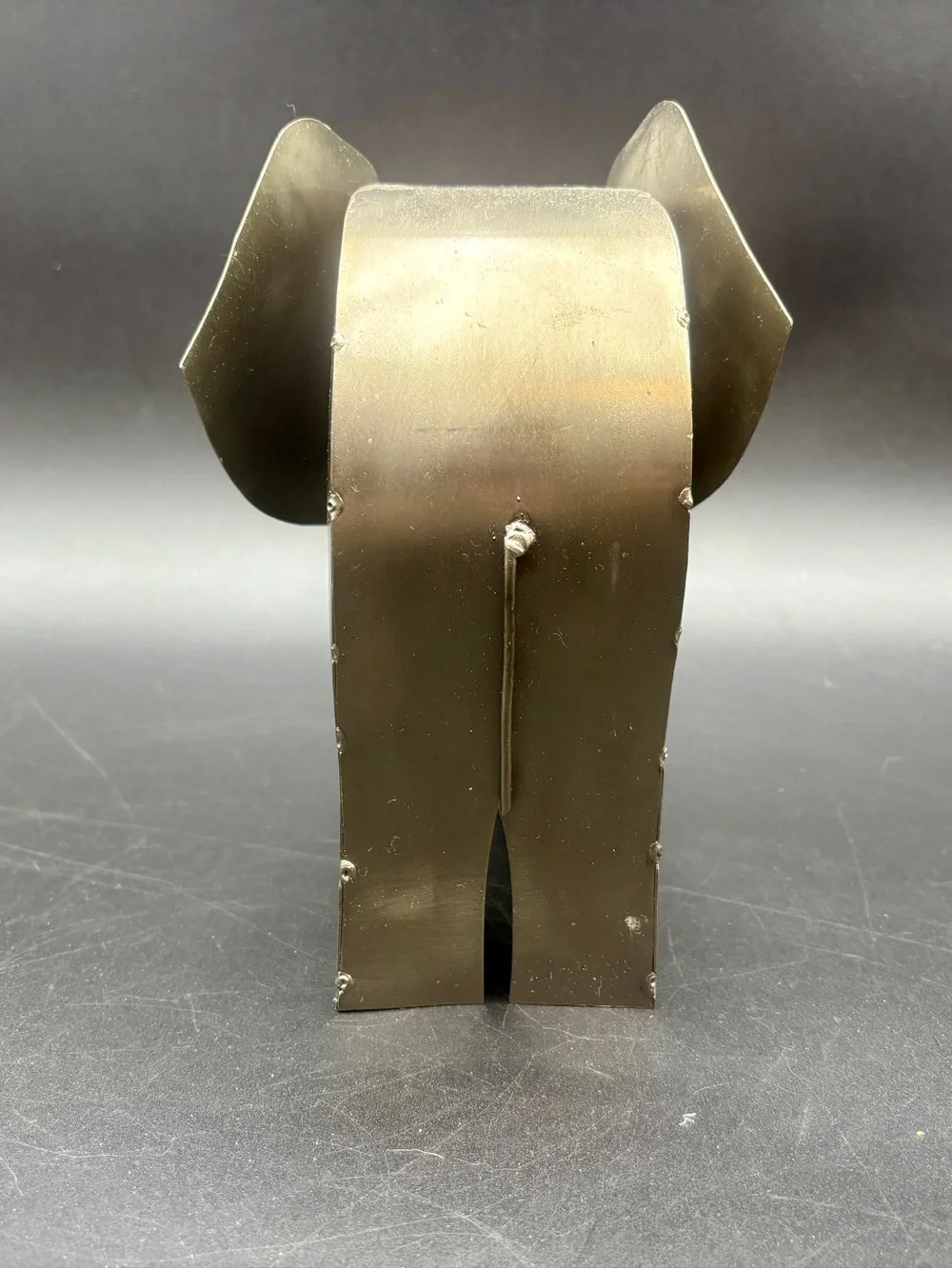 Nafe Iron Works Metal Elephant Sculpture - Handcrafted Riveted Art - Great Cond